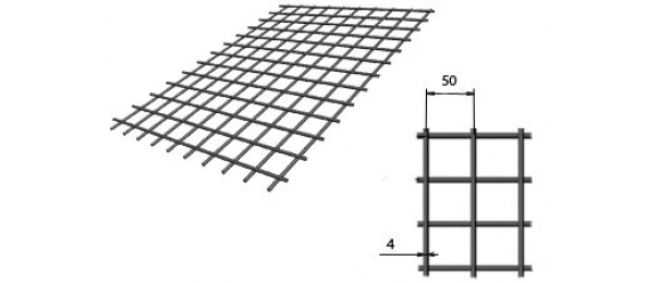 Сетка сварная (дорожная) 50х50х4мм 1х2м купить с доставкой в Троицком
